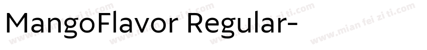 MangoFlavor Regular字体转换